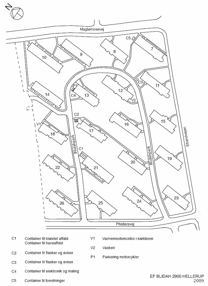 Blidahpark oversigtskort